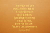 Jeremias 29:11 — O que significa “Eu é que sei que pensamentos tenho a vosso respeito” segundo a Bíblia imagem da publicação