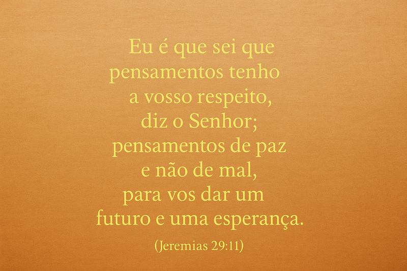 Jeremias 29:11 — O que significa “Eu é que sei que pensamentos tenho a vosso respeito” segundo a Bíblia imagem da publicação